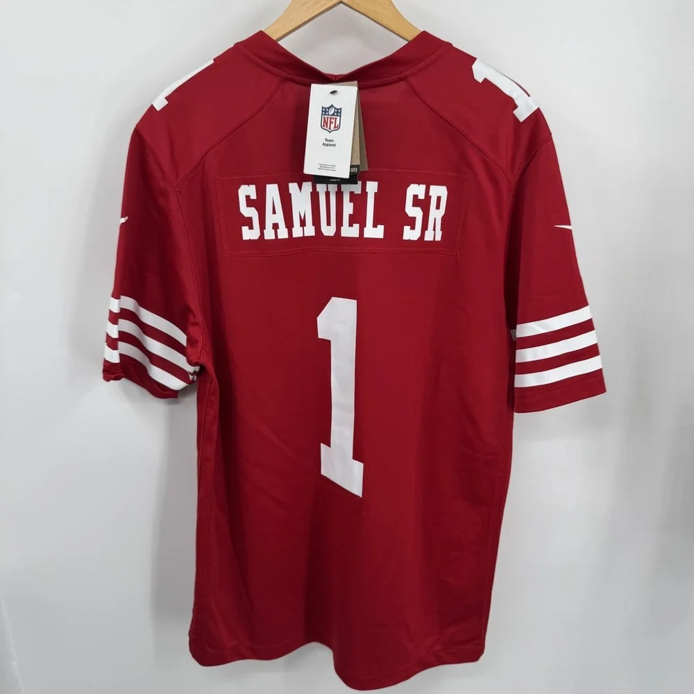 San Francisco 49ers Nike Jersey Mens L Red NFL Football Deebo Samuel Sr 1 2024